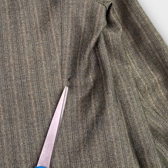 Ted Baker London Men's 42L Endurance Wool Striped Blazer Sport Jacket Brown - Picture 15 of 16